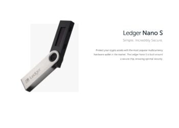 Ledger Nana S crypto wallet
