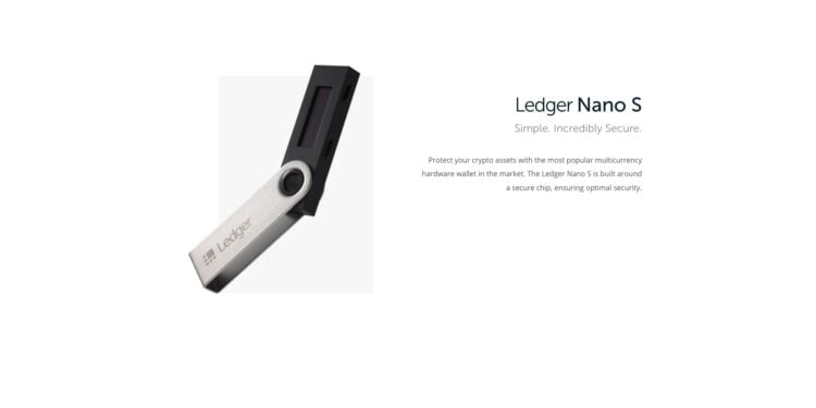 Ledger Nana S crypto wallet